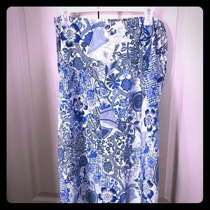 Vintage but new Dress skirt NWOT XL marine white and blue